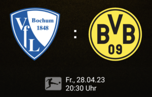 VfL Bochum auswärts (30. Spieltag, 28.4.23)
