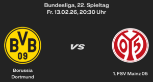 1. FSV Mainz 05 (H) – 22. Spieltag, 13.02.26