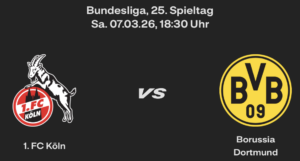 1. FC Köln (A) – 25. Spieltag, 07.03.26