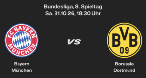 FC Bayern München (A) – 8. Spieltag, 31.10.26